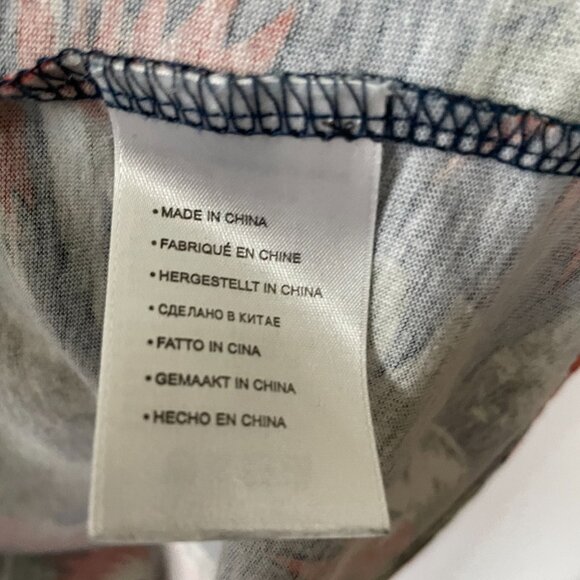 HB Mens Navy Blue Crew Neck Short Sleeve Leaf Print T-Shirt Size 3XLT Lot Of 2 - Picture 11 of 16